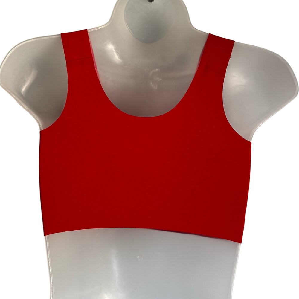 Victoria's Secret Red Wireless Lounge Bralette L-XXL Seamless Comfort - Picture 3 of 7